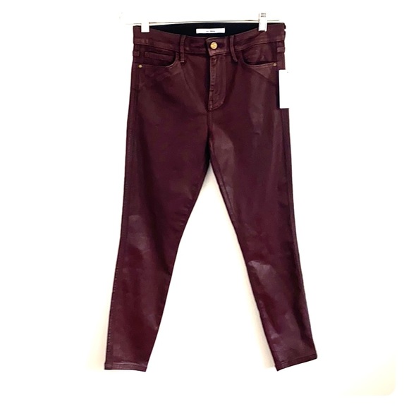 petite burgundy jeans